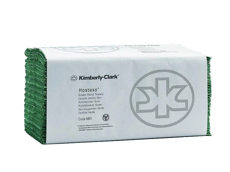 Kimberly Clark Hostess handdoek ZZ-vouw 1 laags groen 3600 vel