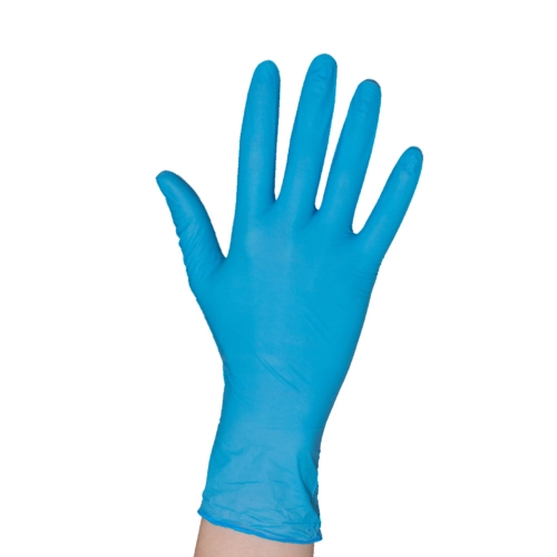 Handschoen <em>nitril</em> ongepoederd blauw high quality 100 stuks