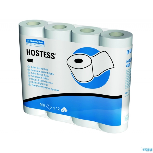 Kimberly Clark Hostess toiletpapapier 1 laags wit 400 vel