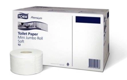 Tork Premium 2 laags Mini Jumbo toiletpapier 12 x 170 meter
