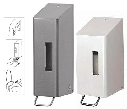 Santral RVS toiletbril reiniger dispenser