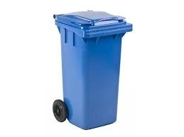 Mini-afvalcontainer 120 liter, blauw