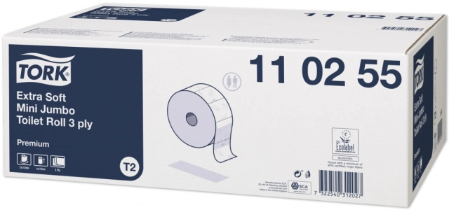 Tork Premium 3 laags Mini Jumbo toiletpapier 12 x 120 meter