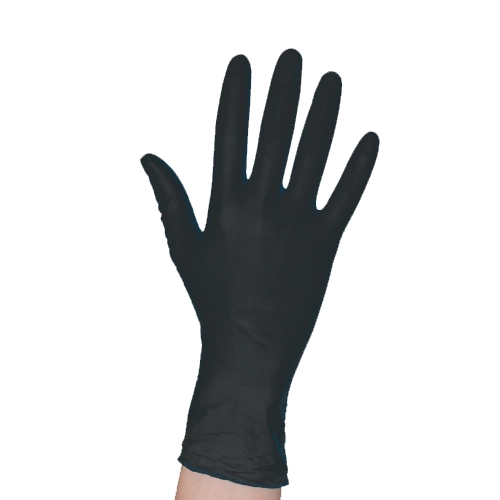 Handschoen nitril ongepoederd zwart high quality 100 stuks