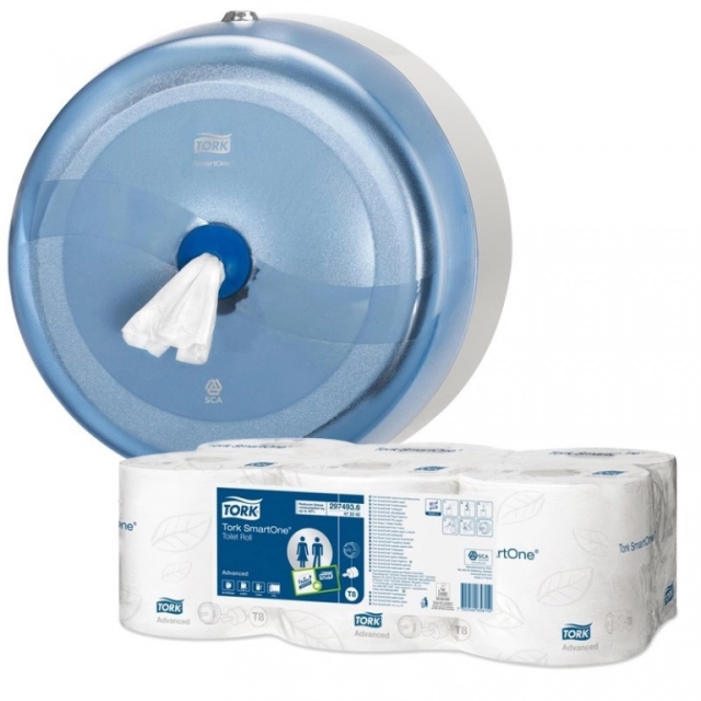 Tork toilet-systeemrol SmartOne (T8), 2-laags tissue 6900 vel
