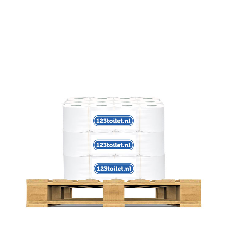 Toiletpapier 123toilet Halve Pallet 2-laags 200 vel (24 balen) - €18,- per baal, foto 2 van 2