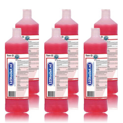 123toilet San-D dagelijkse zure sanitairreiniger - 6 x 1 Liter