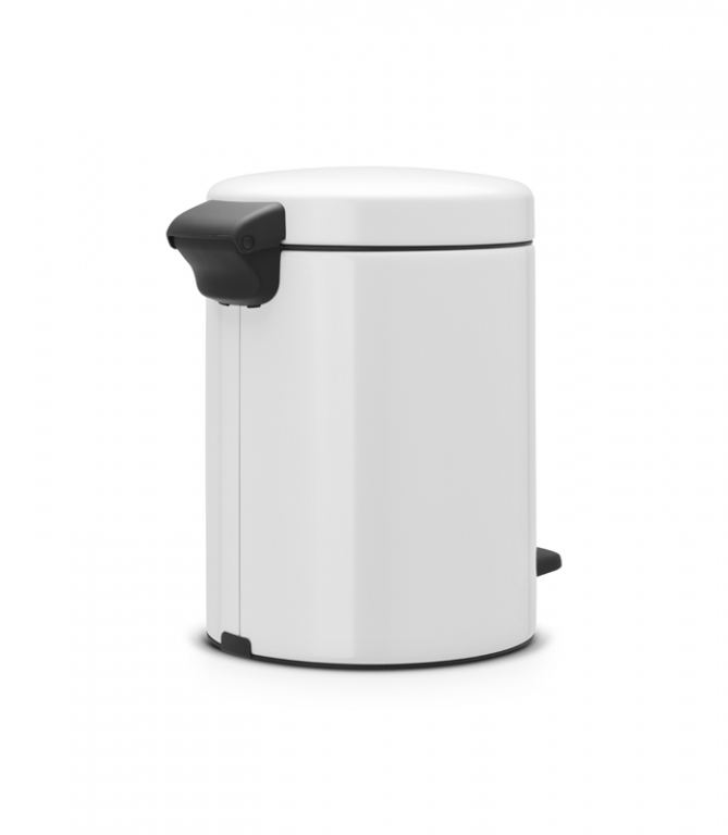 Brabantia pedaalemmer 5 liter, wit, foto 3 van 3