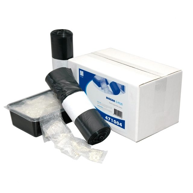 123toilet Dameshygiene Geurvrij BioSan, afvalzakken 23 liter, navulling 50 stuks