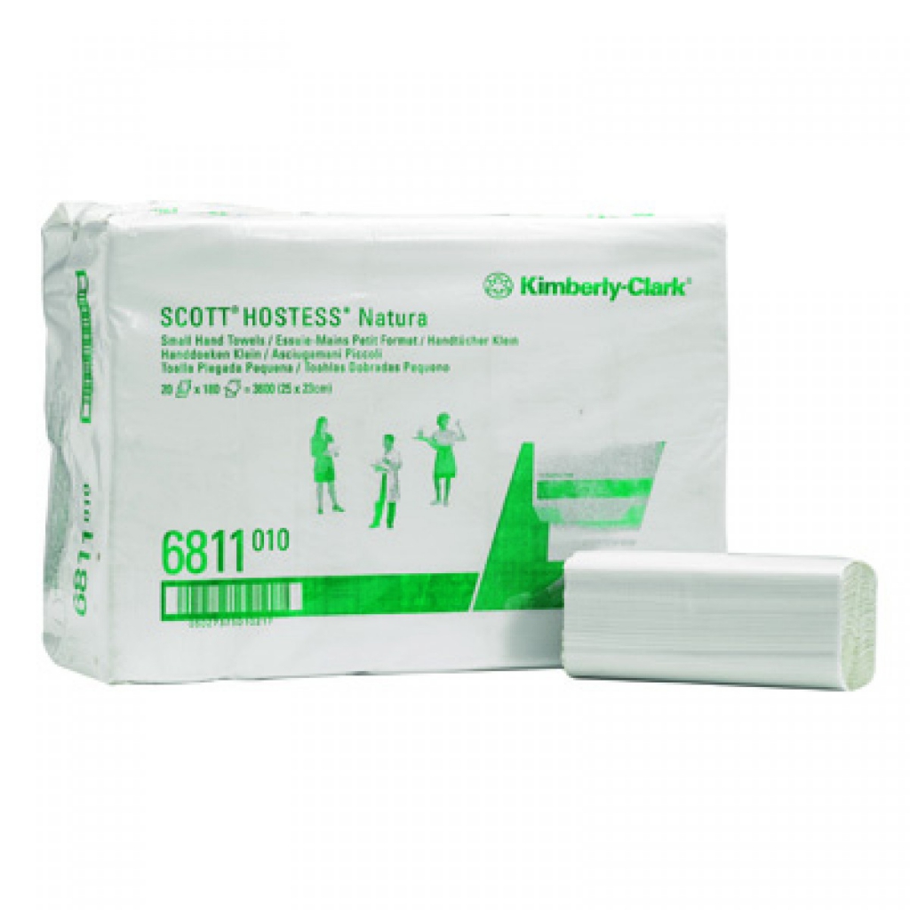 Kimberly Clark Scott handdoek ZZ-vouw 2 laags natura 3600 vel, foto 2 van 2