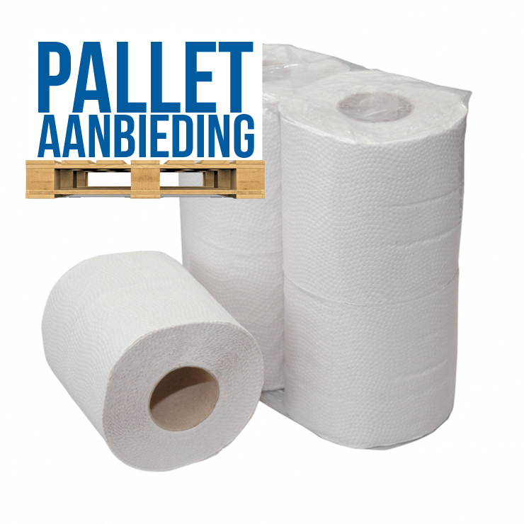 Toiletpapier 123toilet Pallet 3-laags 250 vel (36 balen) - €23,- per baal