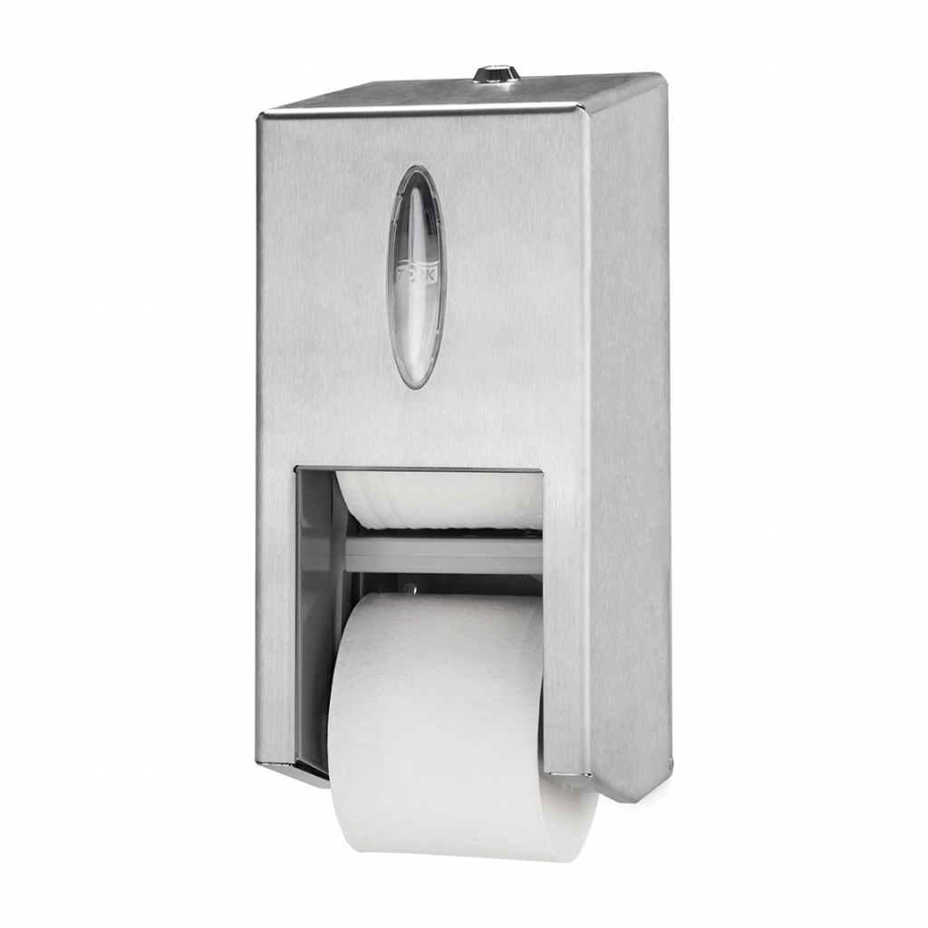 Tork 472019 RVS toiletrol houder 2-rollen kokerloos