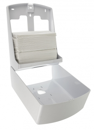 123toilet handdoekdispenser midi kunststof wit, foto 2 van 2