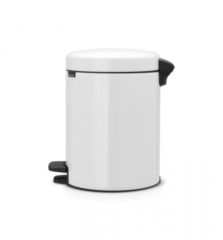 Brabantia pedaalemmer 5 liter, wit, foto 2 van 3