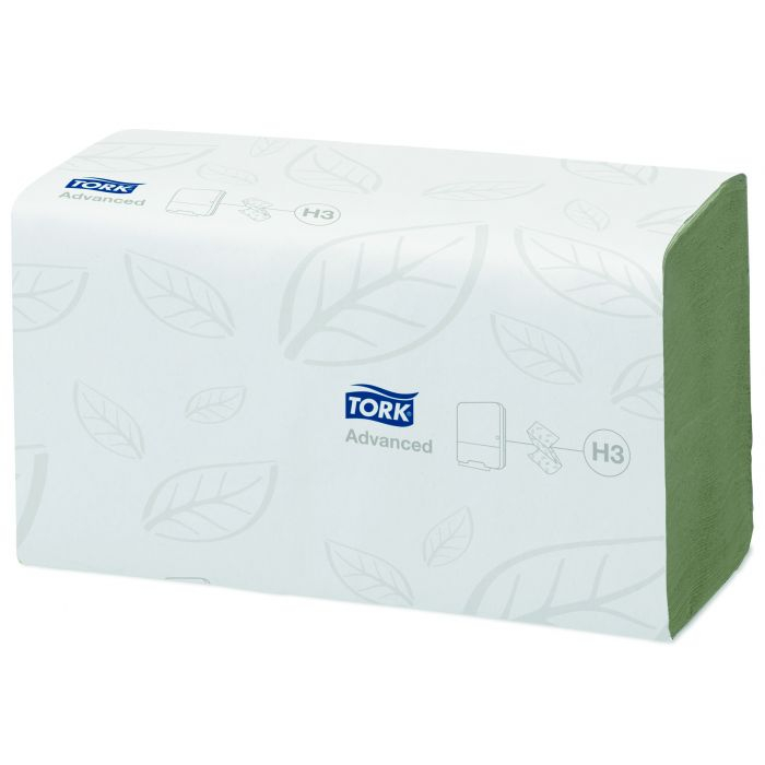 Tork 290179 vouwhanddoeken advanced ZZ-vouw Groen, 3750 vel, foto 2 van 3