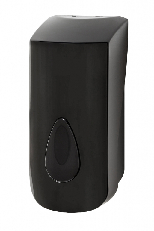 123toilet Black zeepdispenser, universeel navulbaar, groot