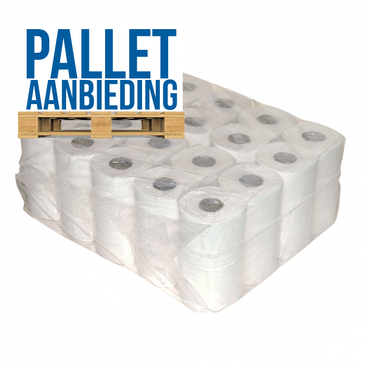 Toiletpapier 123toilet Pallet 2-laags 400 vel (48 balen) - €21,- per baal